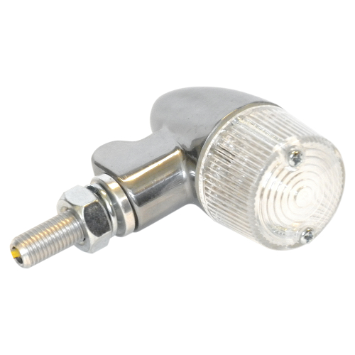 K&S Technologies - K&S Technologies Polished Aluminum Marker LED Lights - Round #2 with Clear Lens - Two Wire - 26-8331