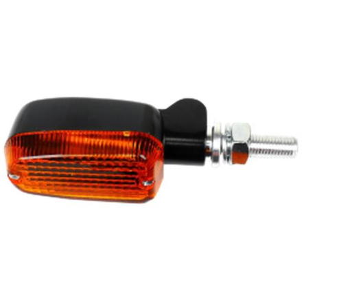 K&S Technologies - K&S Technologies Black Satin Aluminum Marker LED Lights - Oblong with Amber Lens - Two Wire - 26-8300BK