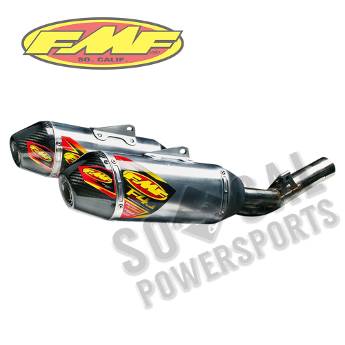 FMF Racing - FMF Racing Factory 4.1 RCT Dual Slip-On - Aluminum Muffler - Carbon Endcap - 041529