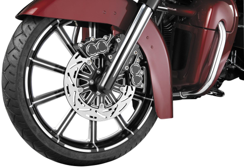 Arlen Ness - Arlen Ness Hot Legs Dual Disc Fork Leg Set - Deep Cut - Black - 40-514