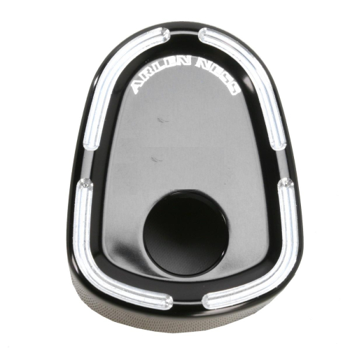 Arlen Ness - Arlen Ness Ignition Switch Cover - Slot Track - Black - 04-187