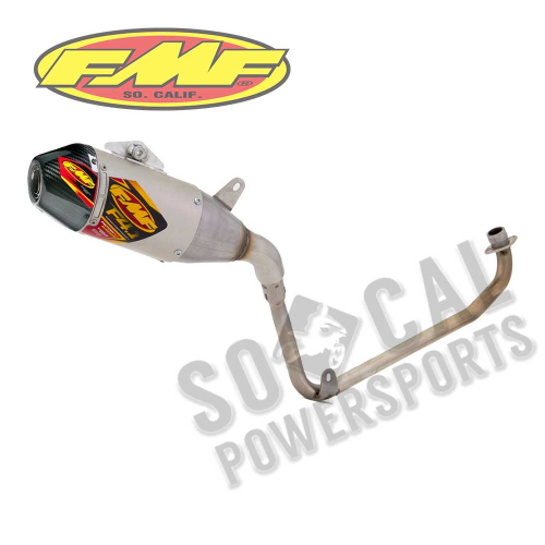 FMF Racing - FMF Racing Apex Full System - Stainless Header - Aluminum Muffler - Carbon Endcap - 041535