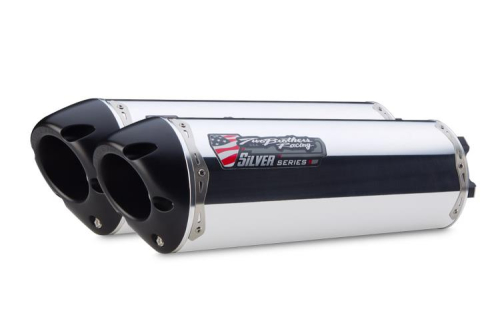 Two Brothers Racing - Two Brothers Racing M-2 Silver Series V.A.L.E. Slip-On - Aluminum - 005-2720406DV-S