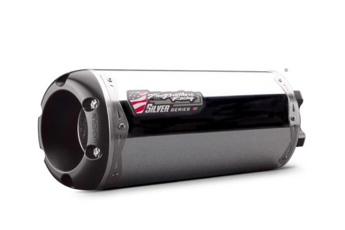 Two Brothers Racing - Two Brothers Racing M-2 Silver Series V.A.L.E. Slip-On (High Mount) - Aluminum - 005-2990406V3-S