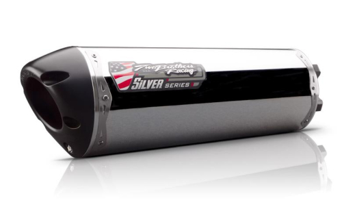 Two Brothers Racing - Two Brothers Racing M-2 Silver Series V.A.L.E. Slip-On - Aluminum - 005-3020406V-S