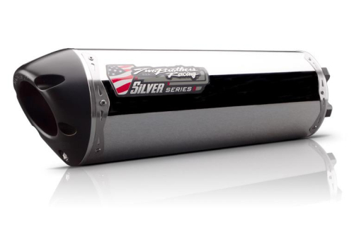 Two Brothers Racing - Two Brothers Racing M-2 Silver Series V.A.L.E. Slip-On - Aluminum - 005-3050406V-S