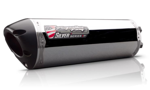 Two Brothers Racing - Two Brothers Racing M-2 Silver Series V.A.L.E. Slip-On - Aluminum - 005-3120406V-S