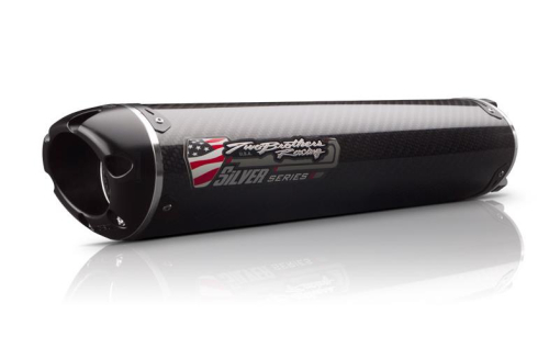Two Brothers Racing - Two Brothers Racing M-2 Silver Series V.A.L.E. Slip-On - Carbon Fiber - 005-1810405V-S