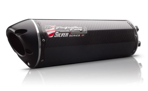 Two Brothers Racing - Two Brothers Racing M-2 Silver Series V.A.L.E. Slip-On with Catalytic Elminator - Carbon Fiber - 005-2420405V-S