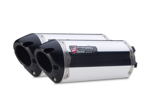 Two Brothers Racing - Two Brothers Racing M-2 Silver Series V.A.L.E. Dual Slip-On - Aluminum - 005-1170406V-S