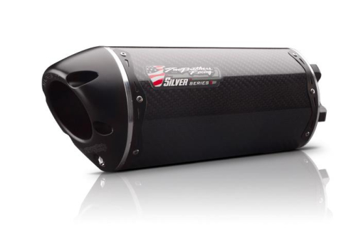 Two Brothers Racing - Two Brothers Racing M-2 Silver Series V.A.L.E. Slip-On - Carbon Fiber - 005-1420405V-S