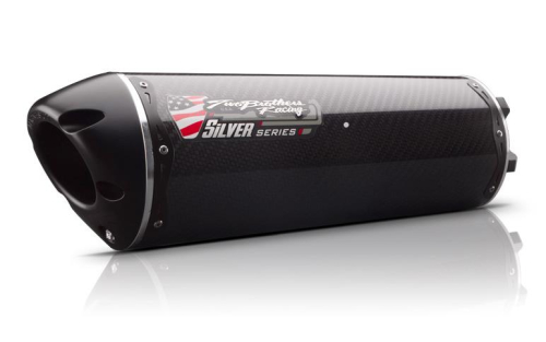 Two Brothers Racing - Two Brothers Racing M-2 Silver Series Slip-On - Carbon Fiber - 005-3210405V-S