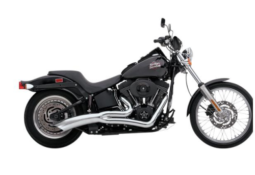 Vance & Hines - Vance & Hines Big Radius 2-Into-1 Catalytic Exhaust System - Chrome - 28011