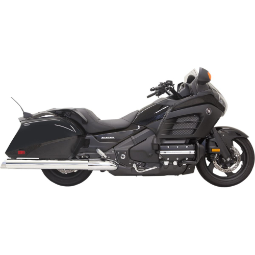 Bassani Manufacturing - Bassani Manufacturing 4in. Polished Slip-On with Polished Slant-Cut End Caps - 2F17S