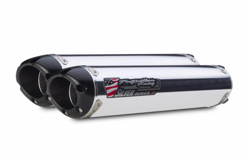 Two Brothers Racing - Two Brothers Racing M-2 Silver Series V.A.L.E. Dual Slip-On - Aluminum - 005-2290406DV-S