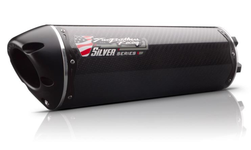 Two Brothers Racing - Two Brothers Racing M-2 Silver Series V.A.L.E. Slip-On - Carbon Fiber - 005-1500405V-S