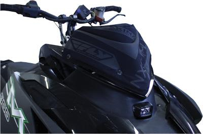 Skinz Protective Gear - Skinz Protective Gear NXT LVL Windshield Pack - Flat Black - NXAWP100-BK