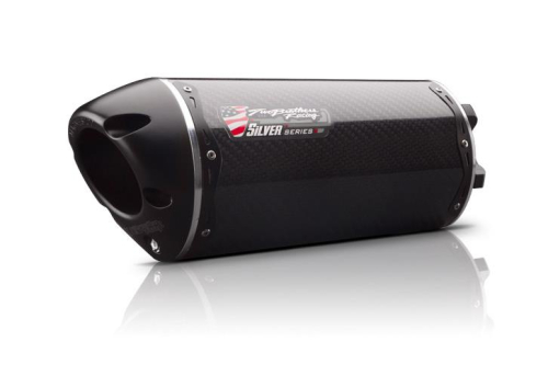 Two Brothers Racing - Two Brothers Racing M-2 Silver Series V.A.L.E. Slip-On - Carbon Fiber - 005-2080405V-S