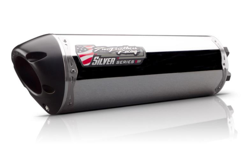 Two Brothers Racing - Two Brothers Racing M-2 Silver Series V.A.L.E. Slip-On - Aluminum - 005-3270406V-S