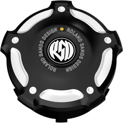 RSD - RSD Replacement Fuel Gauge Cap With LED Fuel Light - Misano - Contrast Cut - 0210-2031-BM