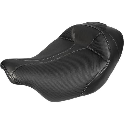 Saddlemen - Saddlemen Dominator Solo Seat with Backrest Option - Smooth SaddleHyde - 808-07B-0042