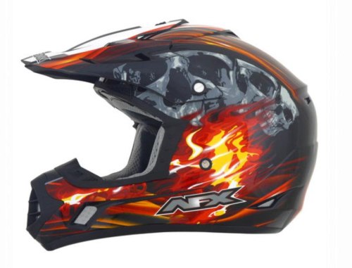 AFX - AFX FX-17 Inferno Helmet - 0110-3529 - Black/Red - Large