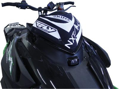 Skinz Protective Gear - Skinz Protective Gear NXT LVL Windshield Pack - Black/White - NXAWP100-BK/WHT