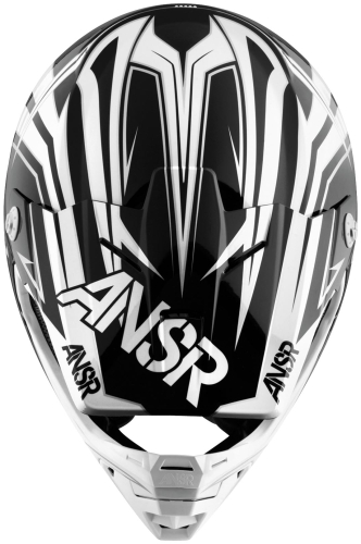 Answer - Answer Visor for Evolve Sector Helmet - Black/White - 454652
