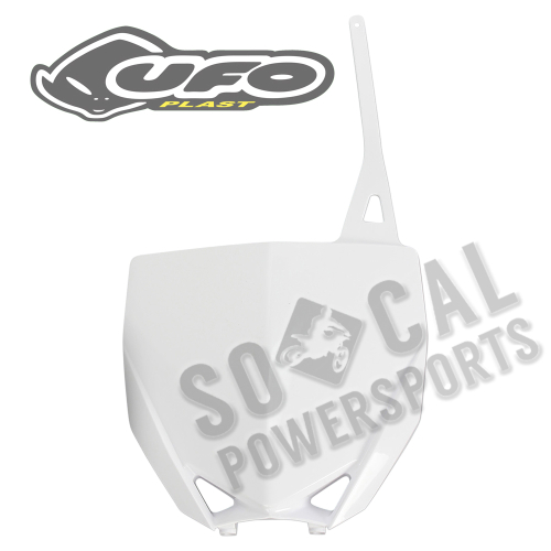 UFO Plastics - UFO Plastics Front Number Plate - White - YA04849-46