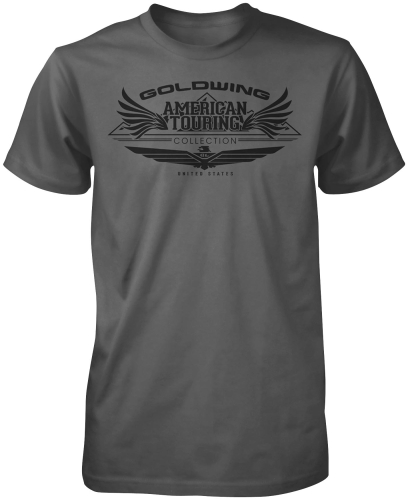 Honda Collection - Honda Collection Gold Wing Touring T-Shirt - 54-7392 - Charcoal - Medium