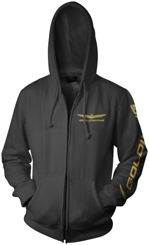 Honda Collection - Honda Collection Gold Wing Corporate Logo Zip Hoody - 54-7370 - Black - 2XL