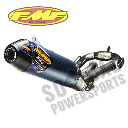 FMF Racing - FMF Racing Factory 4.1 RCT Full System - Blue Anodized - Carbon Endcap - 044412