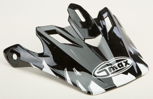 G-Max - G-Max Visor for GM-46Y-1 Youth Helmets - Hot Rod Graphic Black/Silver - G980320