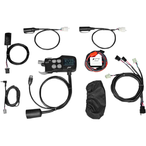 J&M - J&M JMCB-2003 Handlebar-Mounted CB Audio System for Driver/Passenger Headset Operation - JMCB-2003K-DU