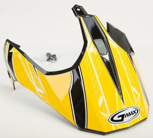 G-Max - G-Max Visor with Screws for GM-11/S Helmets - Nova Black/Yellow/White - G011044