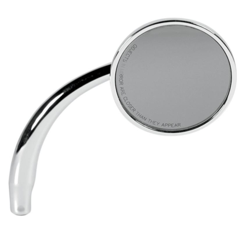 Russ Wernimont Designs - Russ Wernimont Designs Round Style Mirror - Left - Chrome - RWD-50106