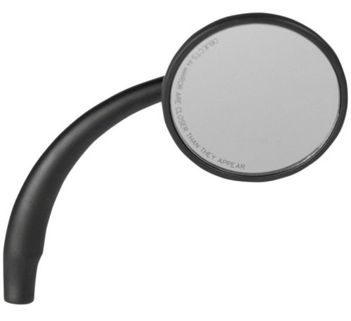 Russ Wernimont Designs - Russ Wernimont Designs Round Style Mirror - Left - Black - RWD-50104