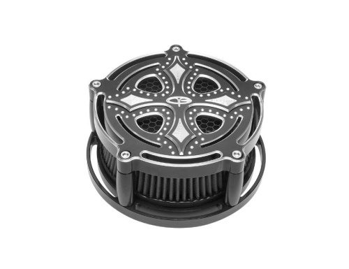 Precision Billet - Precision Billet Dark Side Billet Air Cleaner - Black - DRK-210-BG2-BLK