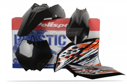 Polisport - Polisport Plastic Kit - Black - 90505