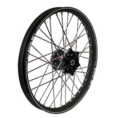 Dubya - Dubya MX Front Wheels with Excel Takasago Rim - 1.40x14 - Black Hub/Black Rim - 56-1132BB