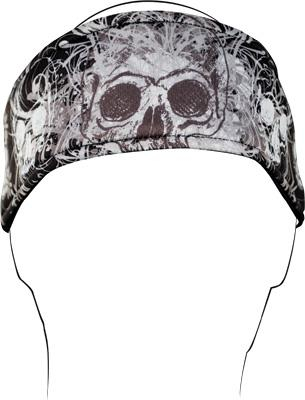 Zan Headgear - Zan Headgear Flydanna Headband - HB003 - DaVinci Skull - OSFM