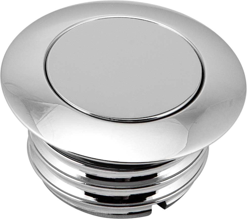 HardDrive - HardDrive Pop-up Screw in Smooth Vented Gas Cap - Chrome - 03-0329-A