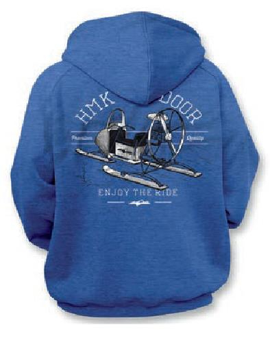 HMK - HMK Old School Full Zip Hoody - HM2FZOLDBLS - Blue - Small