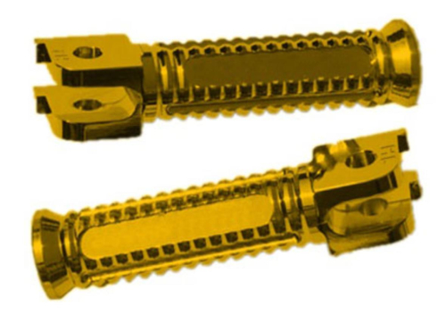 Yana Shiki - Yana Shiki Billet Aluminum Foot Pegs - Gold Anodized - A4009G