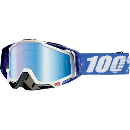 100% - 100% Racecraft Cobalt Goggles - 50110-002-02 - Cobalt/Blue/White / Blue Lens - OSFM