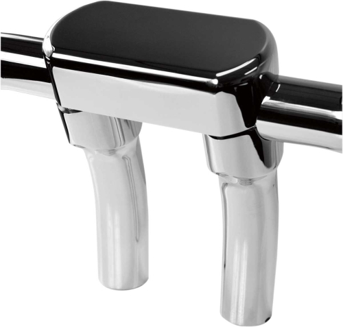 Drag Specialties - Drag Specialties Handlebar Riser/Top Clamp Kit with 1-1/2in. Clamping Area - 5 1/2in. Tall w/ 1in. Pullback - Chrome - 0602-0606