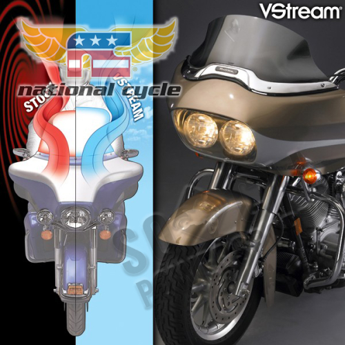 National Cycle - National Cycle VStream Windshield - 9.25in./Light Tint - N20424