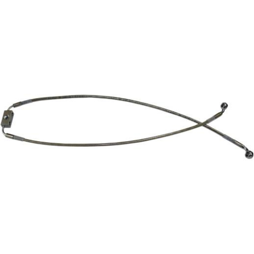 Drag Specialties - Drag Specialties Clear Coated Extended Length ABS Stainless Steel Front Brake Line Kit - (+2) - 691319-2