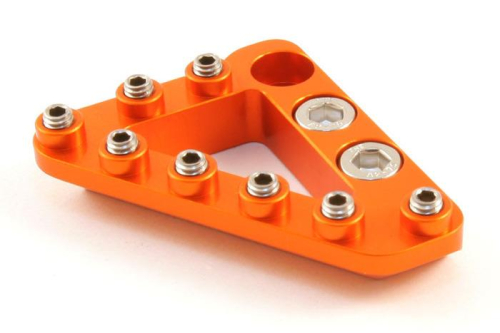 Hammerhead Designs - Hammerhead Designs Replacement Tip for Rear Brake Lever Tip - Large Aluminum - Orange - 02-0000-20-40