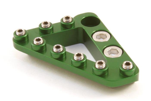 Hammerhead Designs - Hammerhead Designs Replacement Tip for Rear Brake Lever Tip - Large Aluminum - Green - 02-0000-20-30